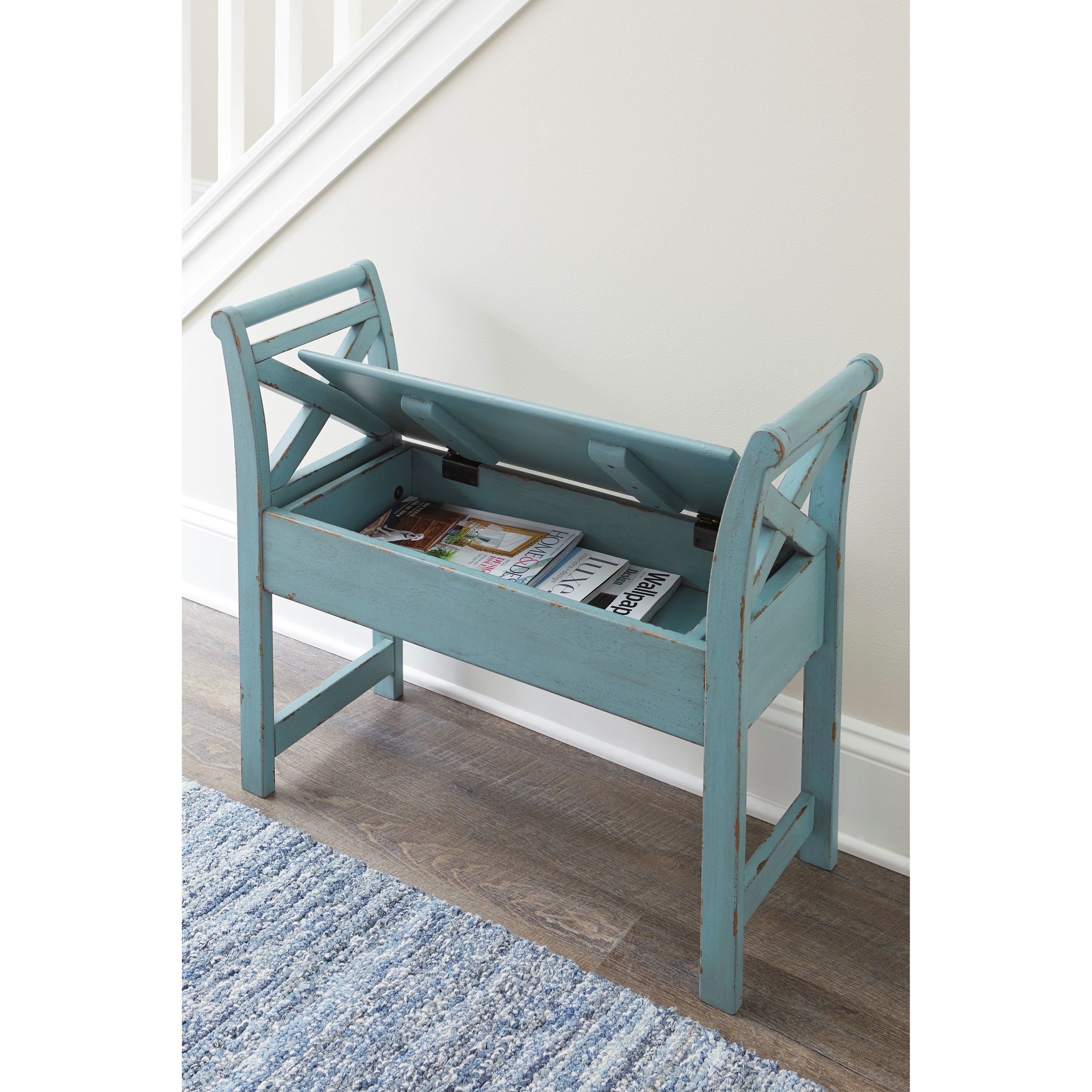 Signature Design by Ashley Heron Ridge A4000035 Antique Finish Accent